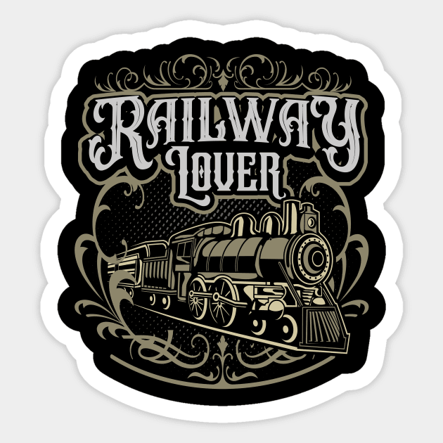 Railway Lover Sticker by Foxxy Merch